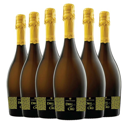 Buy a Case of 6 Bottles of Drusian Spumante Dru el Cru Prosecco - Securely Packaged and Delivered Together